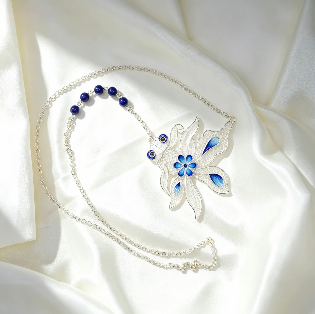 Enamel Koi Pendant