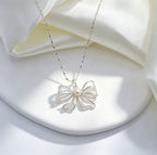 Pearl Bow Necklace