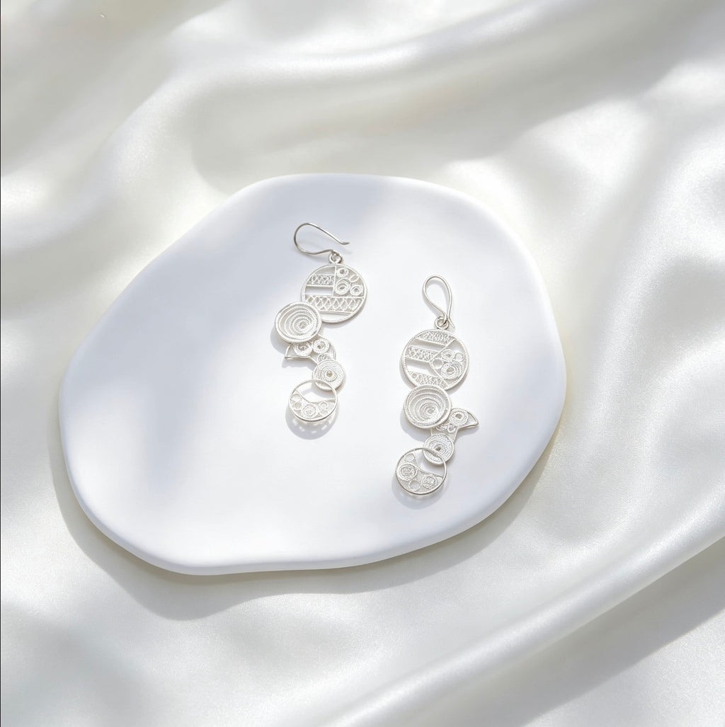 Organic Circle Earrings