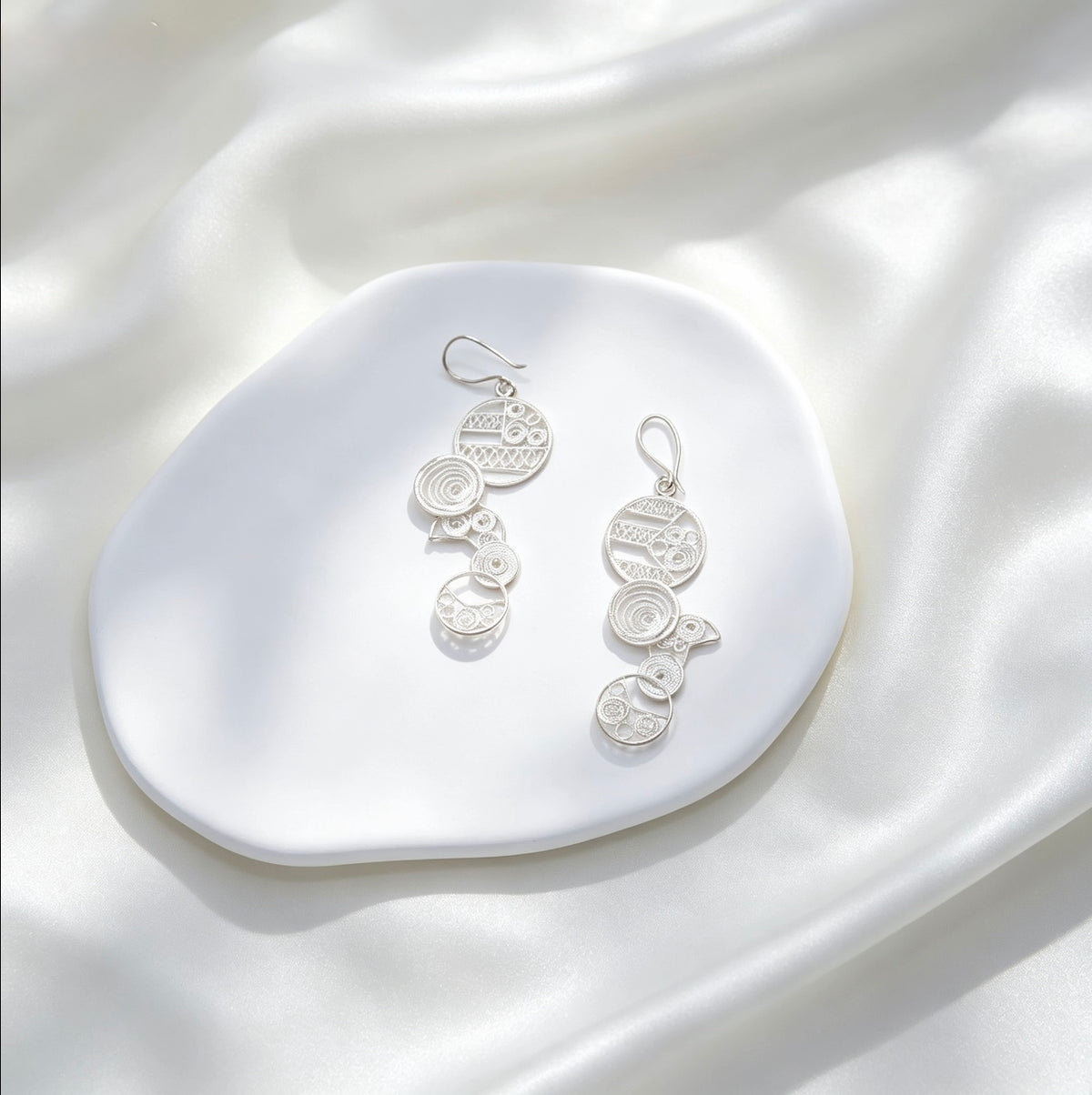 Organic Circle Earrings