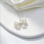 Pearl Bow Necklace