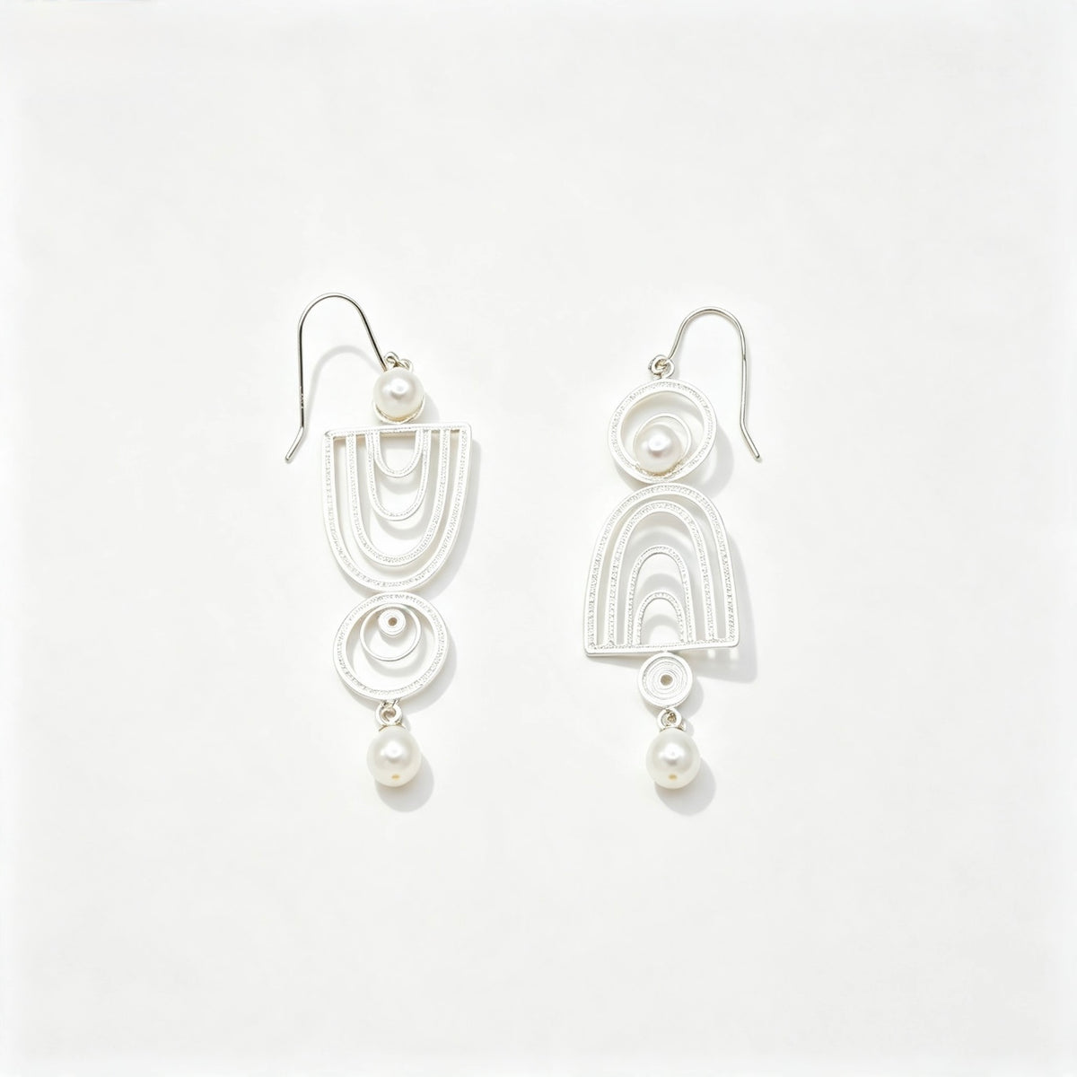 Geometric Filigree Earrings