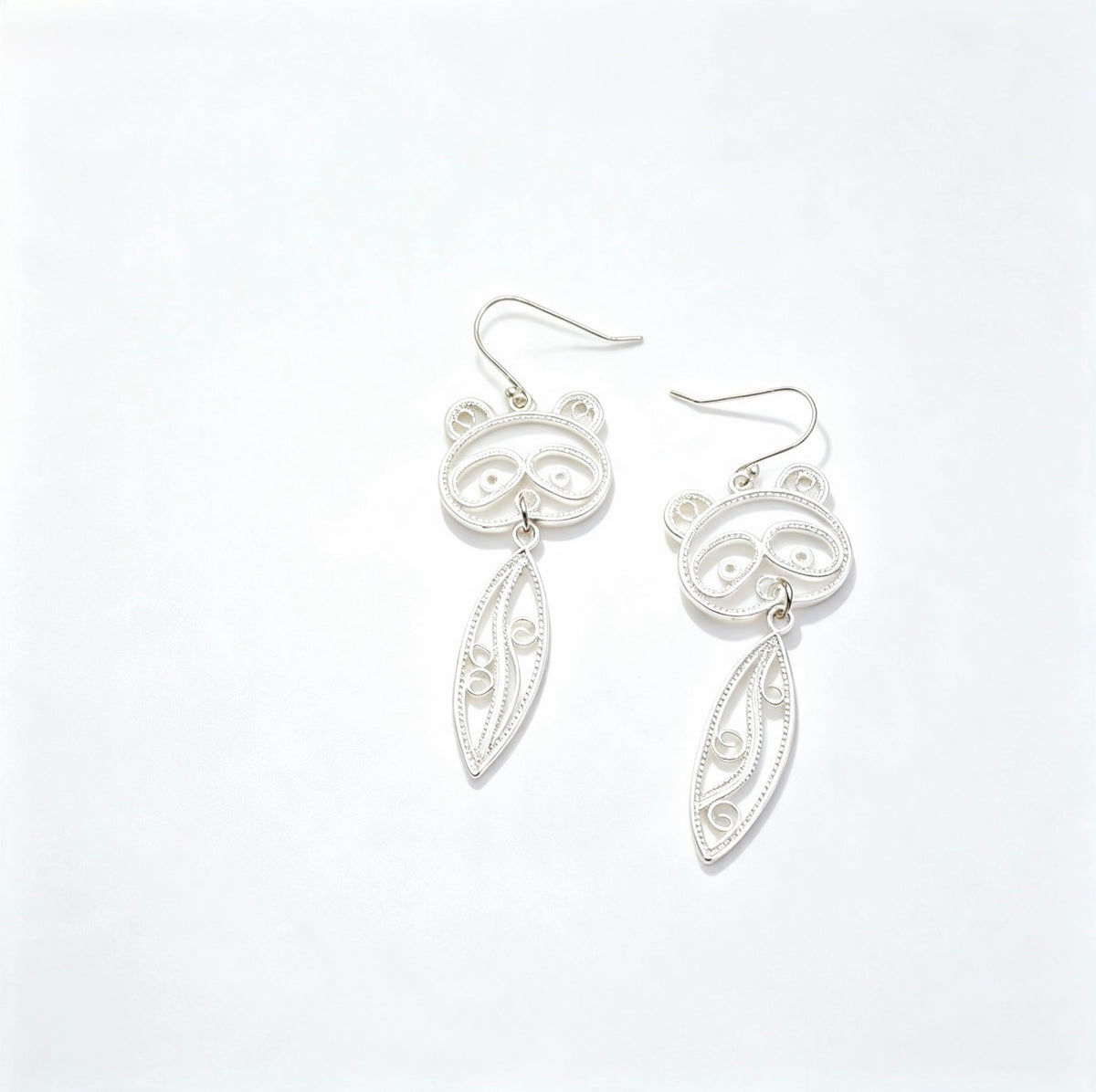 Panda Bamboo Earrings