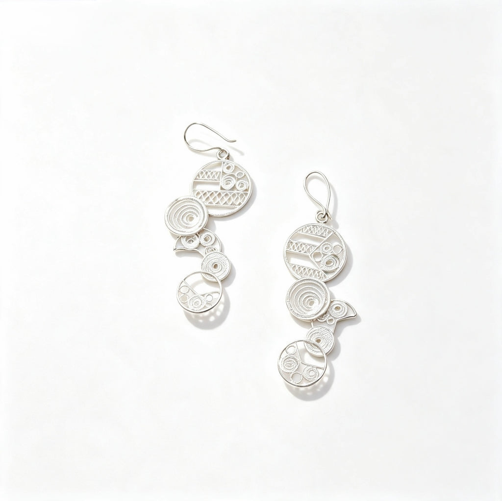 Organic Circle Earrings