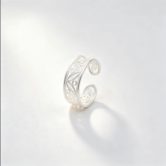 Open Leaf Ring Hover Image