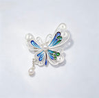 Enamel Butterfly Brooch