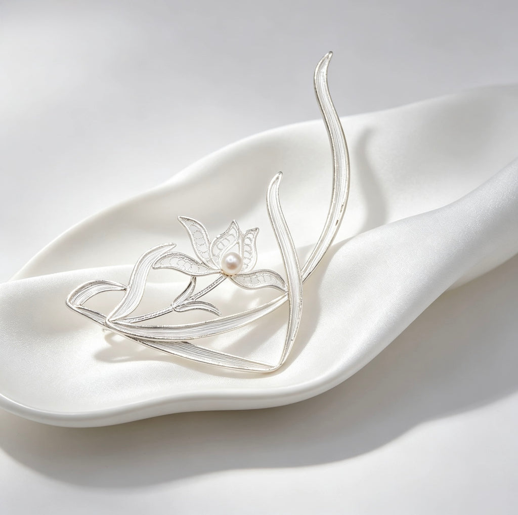 Orchid Brooch