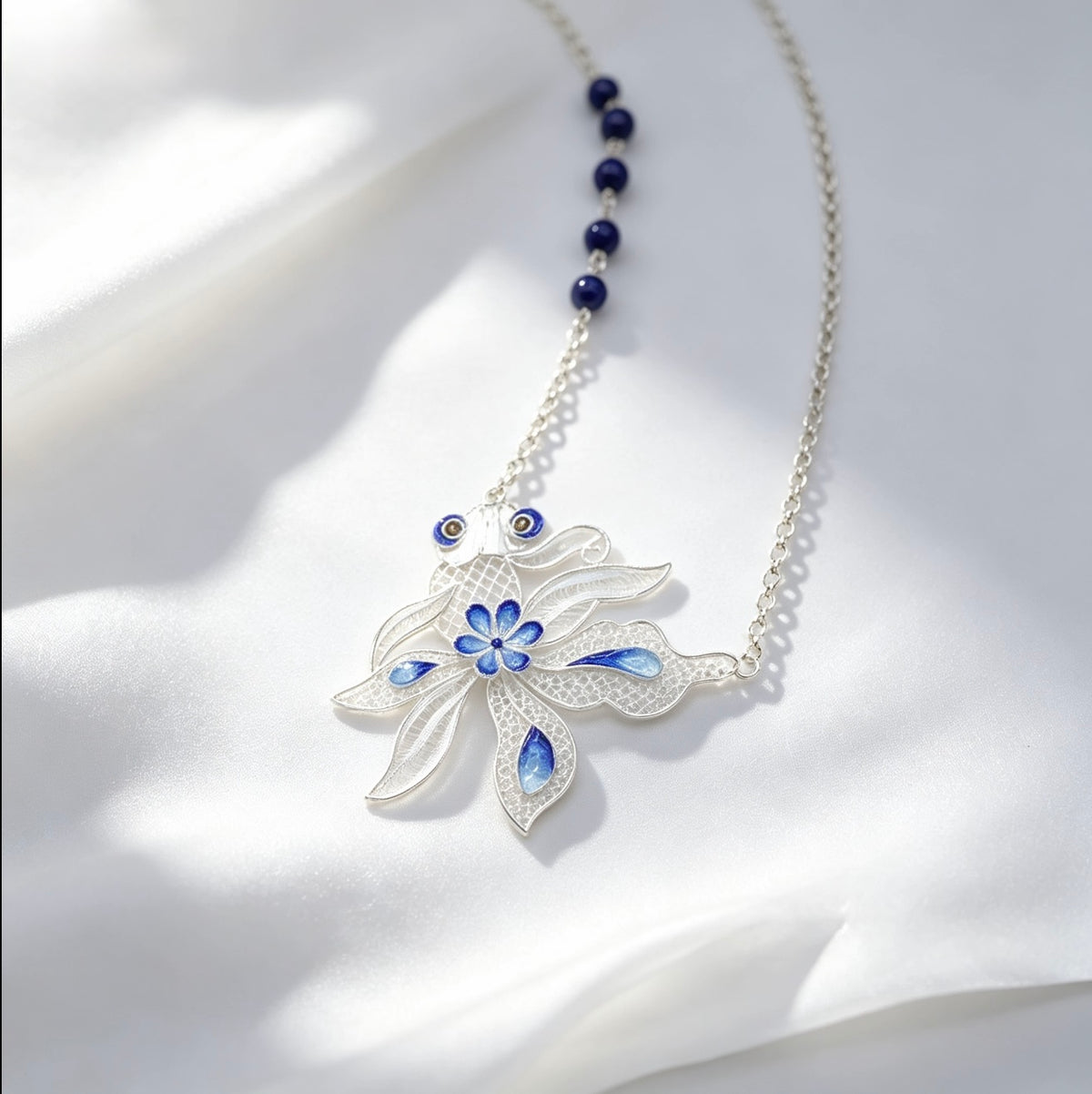 Enamel Koi Pendant