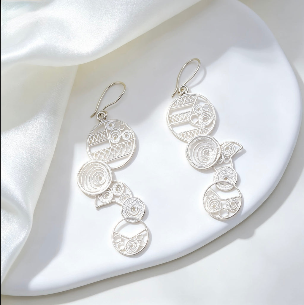Organic Circle Earrings