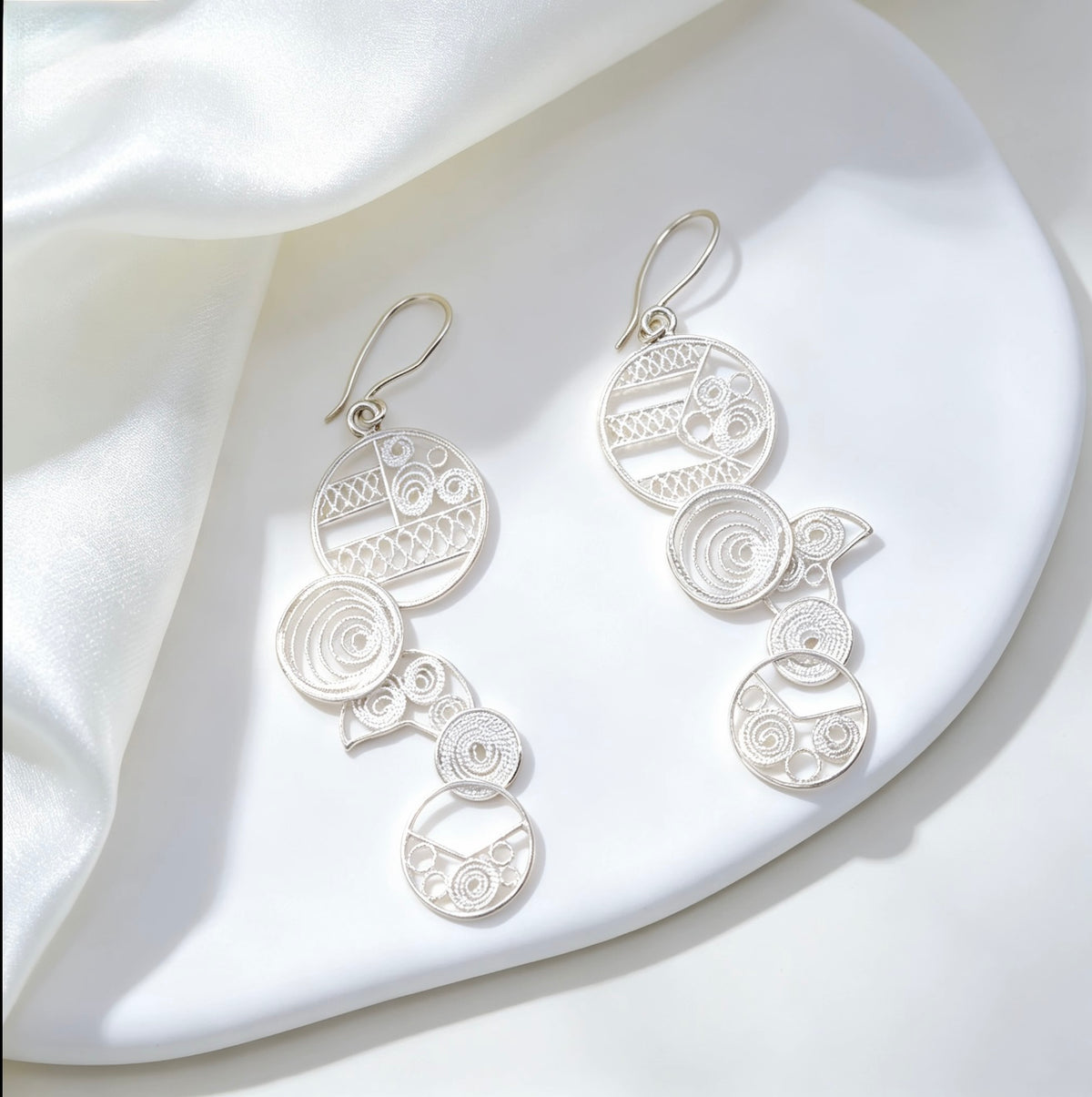 Organic Circle Earrings