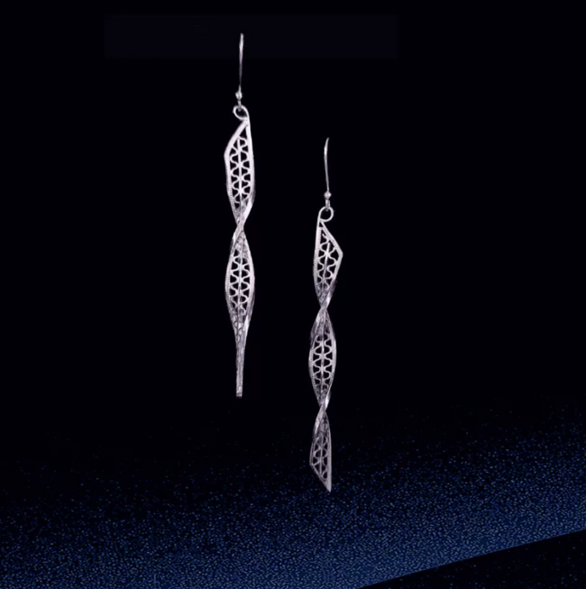 Long Bar Drop Earrings Hover Image