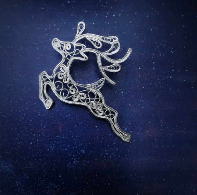 Reindeer Brooch Hover Image